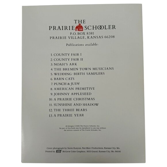 1993 The Prairie Schooler Still Life Cross Stitch Pattern Book No. 41 Fruit VTG - Picture 3 of 6